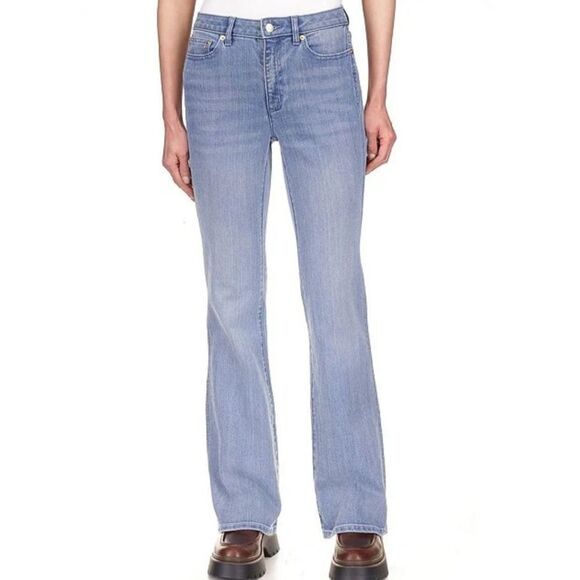 Michael Kors Women's Distressed Light Wash Bootcut Jeans Size 14 EUC - Picture 1 of 9